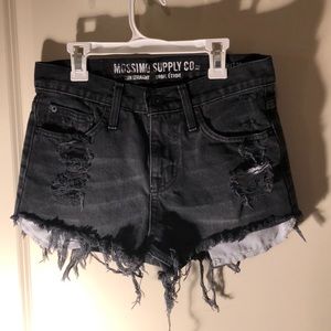 Black High Waisted Jean Shorts Mossimo size 28